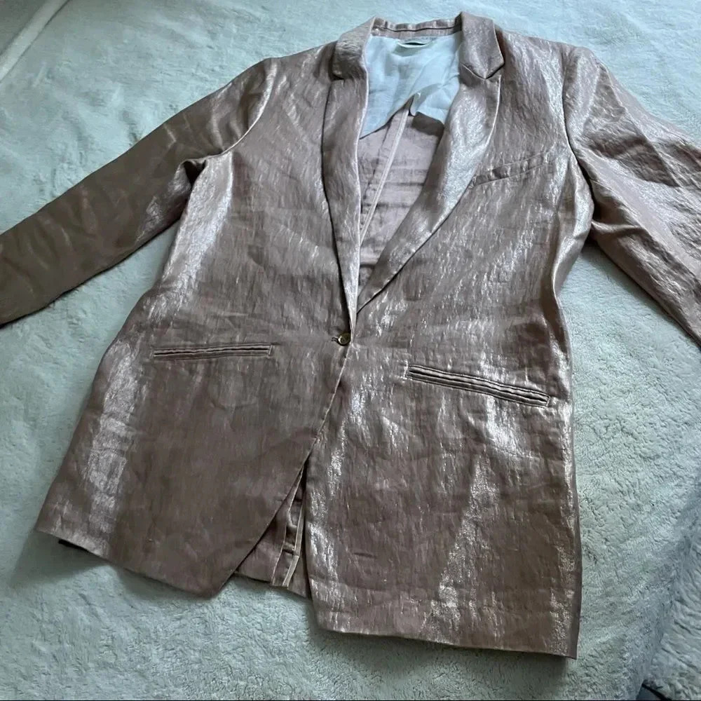 Forte Forte "Iridescent" jacket in satiny linen. - Picture 8 of 15